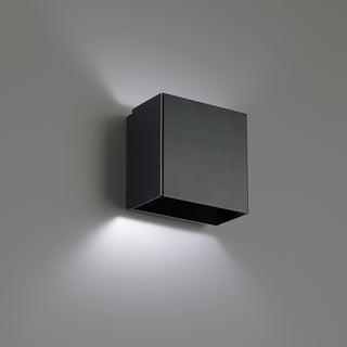 Buy black-and-metal-shade Boxi Sconce by W.A.C. Lighting
