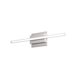 Buy chrome-and-white-shade Parallax Vanity by W.A.C. Lighting