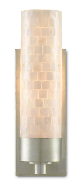 Abadan Silver Wall Sconce Outdoor (Damp) Sconce by Currey and Company