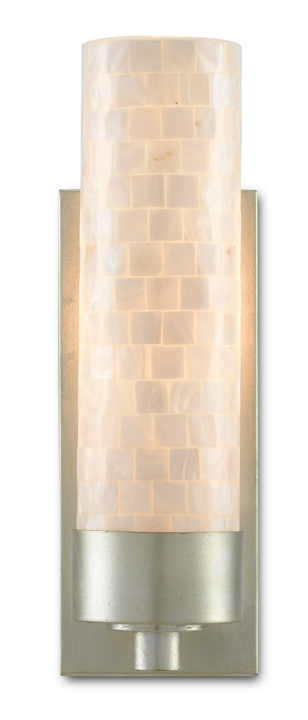 Abadan Silver Wall Sconce Outdoor (Damp) Sconce by Currey and Company