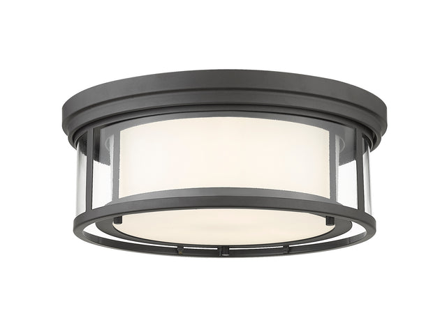Willow Outdoor (Damp) Flush Mount Ceiling Light by Z-Lite