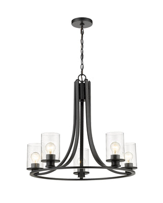 Buy matte-black Beckett Chandelier by Z-Lite
