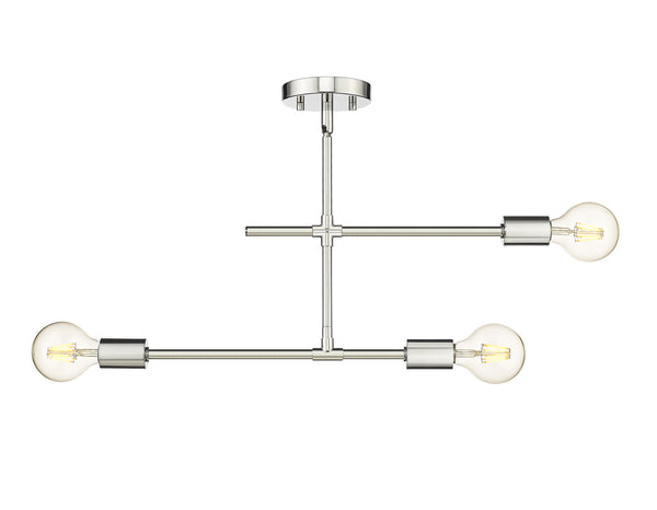 Modernist Outdoor (Damp) Semi-Flush Mount Ceiling Light by Z-Lite