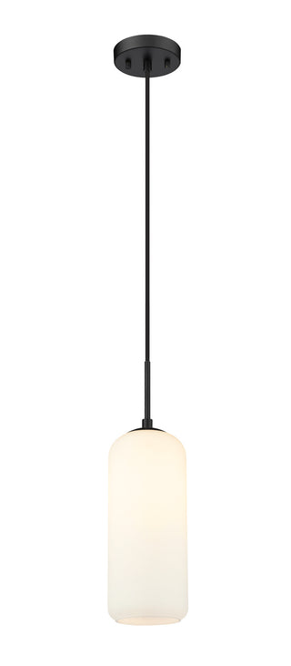 Buy matte-black-with-matte-opal-glass-and-opal-shade Monty Pendant by Z-Lite