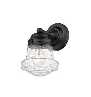 Buy matte-black-with-clear-seedy-glass-and-clear-seedy-shade Vaughn Outdoor (Damp) Sconce by Z-Lite