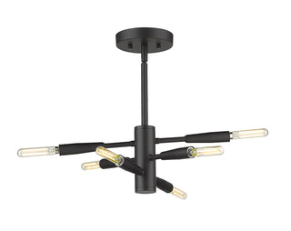 Buy matte-black Ascension Outdoor (Damp) Semi Flush Mount Light by Z-Lite