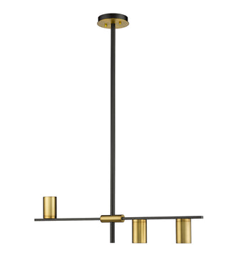 Buy matte-black-olde-brass Calumet Outdoor (Damp) Chandelier by Z-Lite
