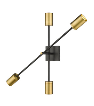Buy matte-black-olde-brass Calumet Outdoor (Damp) Sconce by Z-Lite