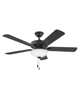 Buy matte-black-finish-with-walnut-and-reversible-matte-black-blades Metro Illuminated Ceiling Fan with Light by Hinkley
