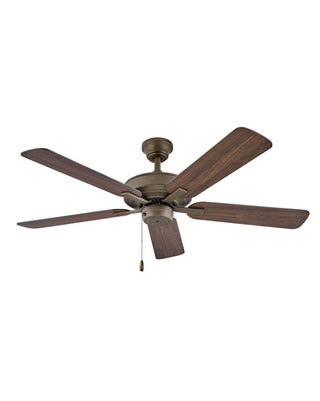 Buy metallic-matte-bronze-finish-with-walnut-blades Metro Wet Outdoor (Wet) Ceiling Fan (Light Kit Available) by Hinkley