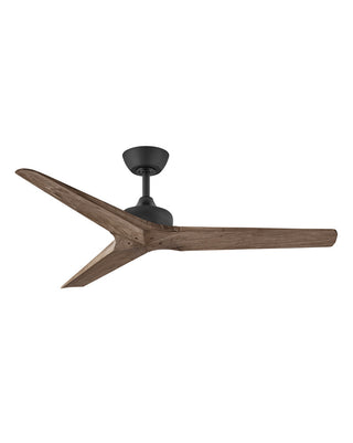 Buy matte-black-finish-with-walnut-blades Chisel Outdoor (Damp) Ceiling Fan by Hinkley