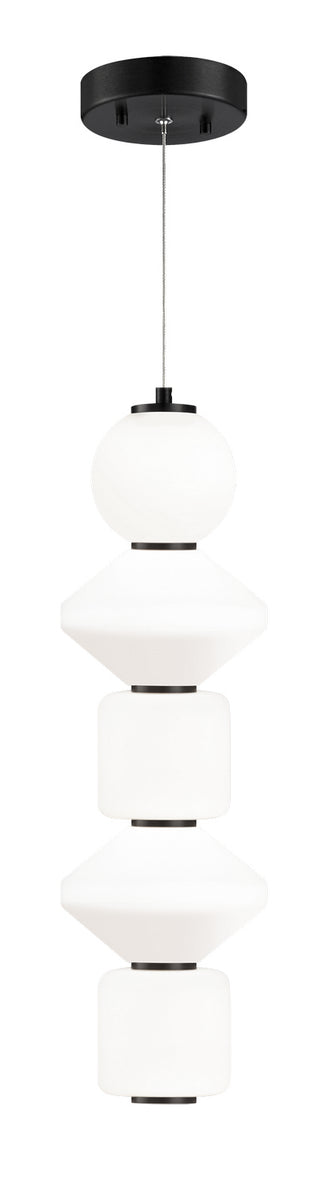 Buy oxidized-black-with-frosted-glass-glass Dango Pendant by Matteo Lighting