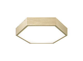 Buy oxidized-gold Hexol Flush Mount Ceiling Light by Matteo Lighting