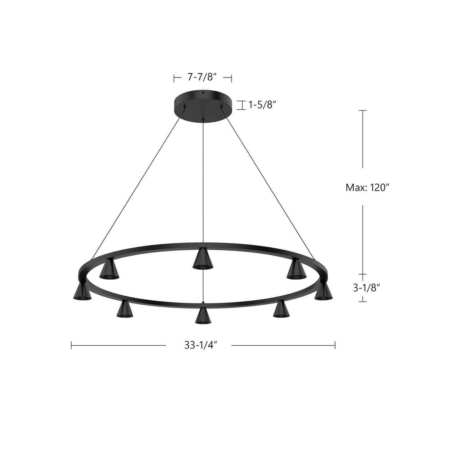 Kuzco Lighting-CH19933-BK|ALT|1