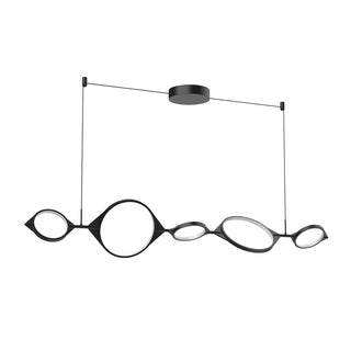 Buy black-with-frosted-silicone-diffuser-glass-and-frosted-shade Serif Pendant by Kuzco Lighting