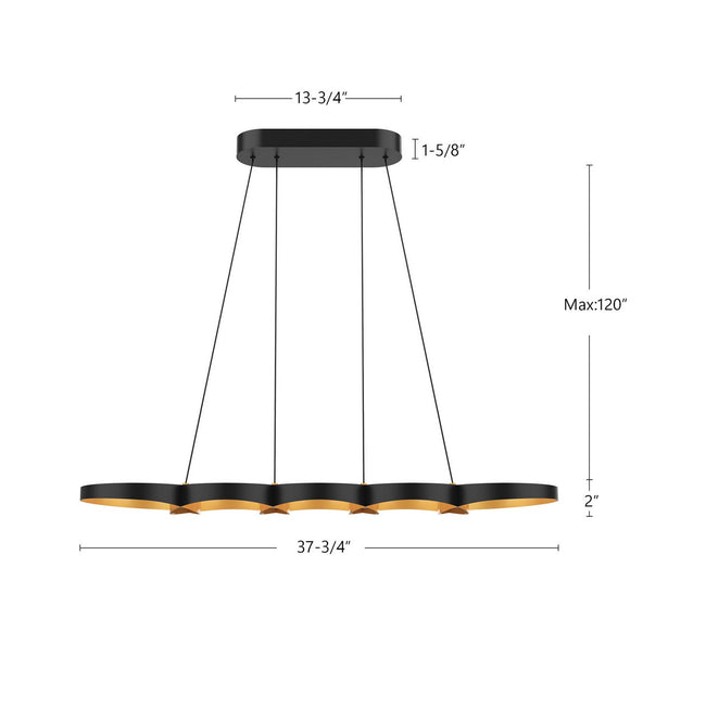 Kuzco Lighting-LP90838-BK/GD|ALT|1