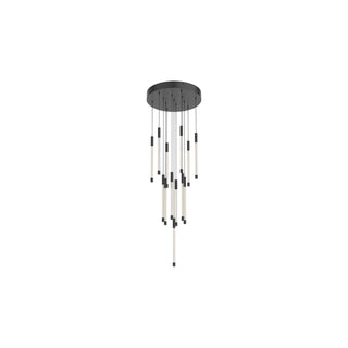 Buy black-with-clear-glass-glass-and-clear-shade Motif Pendant by Kuzco Lighting