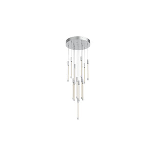 Buy chrome-with-clear-glass-glass-and-clear-shade Motif Pendant by Kuzco Lighting