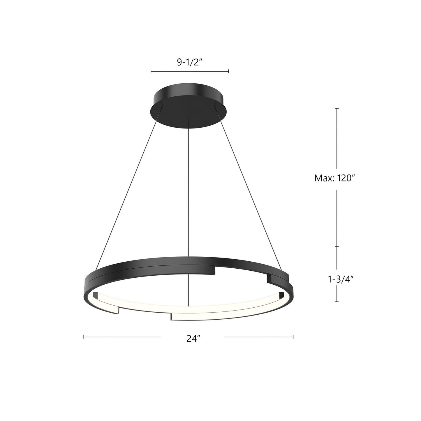 Kuzco Lighting-PD52724-BK|ALT|1