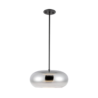 Buy black-chrome-with-frosted-acrylic-diffuser-glass-and-frosted-shade Trinity Pendant by Kuzco Lighting