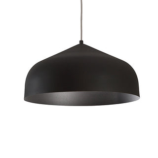 Buy black-black-with-white-acrylic-diffuser-glass-and-black-shade Helena Pendant by Kuzco Lighting