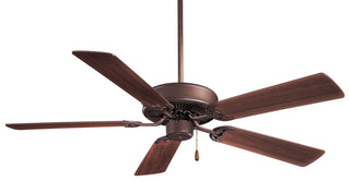 Buy oil-rubbed-bronze-finish-with-medium-maple-blades Contractor Ceiling Fan by Minka Aire