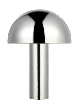 Buy polished-nickel-with-polished-nickel-glass-and-metal-shade Cotra Table Accent Lamp by Visual Comfort Studio