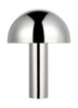Polished Nickel with Polished Nickel Glass and Metal Shade