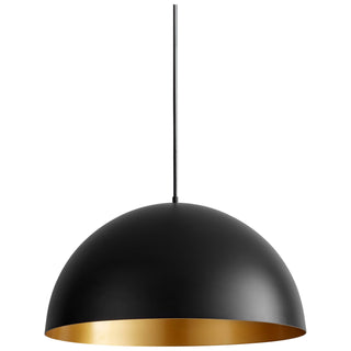 Buy black-w-industrial-brass Lucci Outdoor (Damp) Pendant by Oxygen