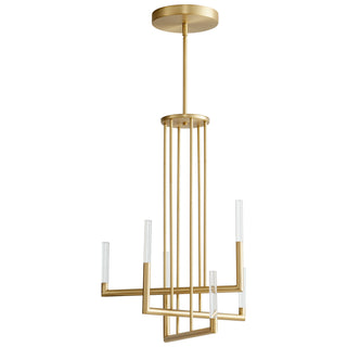Buy aged-brass Lustre Outdoor (Damp) Chandelier by Oxygen
