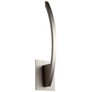 Buy satin-nickel Bolo Outdoor (Damp) Sconce by Oxygen