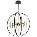 Nero Outdoor (Damp) Chandelier by Oxygen