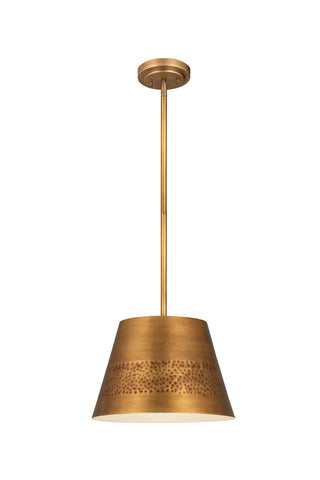 Buy rubbed-brass-with-rubbed-brass-glass-and-metal-shade Maddox Pendant by Z-Lite