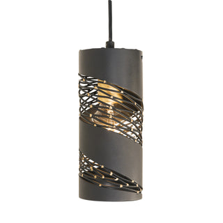 Buy matte-black-french-gold Flow Pendant by Varaluz