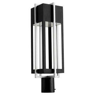 Buy textured-black-brushed-aluminum-and-clear-shade Al Fresco Outdoor (Wet) Wall Lantern by Quorum