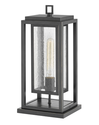 Buy oil-rubbed-bronze-with-clear-seedy-glass-and-clear-seedy-shade Republic Outdoor (Wet) Post Lanterns by Hinkley
