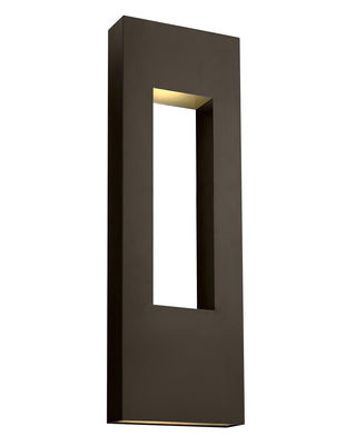 Buy bronze-with-etched-lens-glass-and-white-shade Atlantis Outdoor (Wet) Sconce by Hinkley