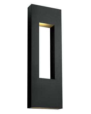 Buy satin-black-with-etched-lens-glass-and-white-shade Atlantis Outdoor (Wet) Sconce by Hinkley