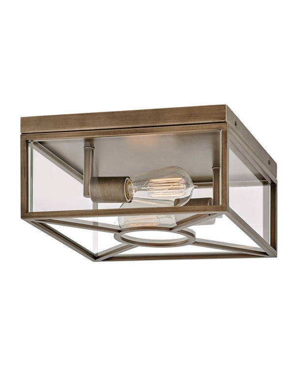 Brixton Outdoor (Damp) Flush Mount Ceiling Light by Hinkley