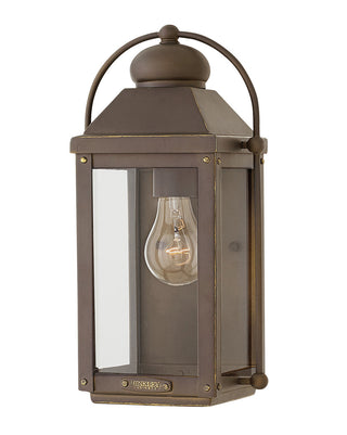 Buy light-oiled-bronze-with-clear-glass-and-clear-shade Anchorage Outdoor (Wet) Sconce by Hinkley