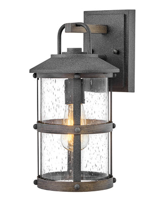 Buy aged-zinc-with-clear-seedy-glass-and-clear-seedy-shade Lakehouse Outdoor (Wet) Wall Lantern by Hinkley