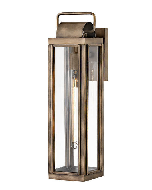 Sag Harbor Wall Lantern by Hinkley – Lights: 1 Light (7.50"L x 5.50"W x 21.25"H) – Finish: Burnished Bronze with Clear Glass and Clear Shade – Light Output: 2400K – Hinkley-2845BU-LL