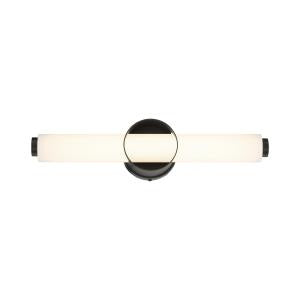 Buy black-with-cylindrical-white-glass-glass-and-opal-shade Santoro Vanity by Eurofase