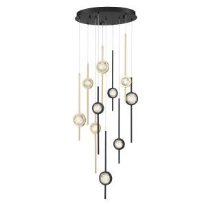 Buy gold-black Barletta Chandelier by Eurofase