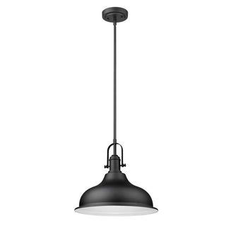 Buy matte-black-with-matte-black-glass-and-metal-shade Virginia Pendant by Acclaim Lighting
