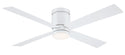 4-Blades Kwartet Outdoor (Damp) Hugger Ceiling Fan with Light by Fanimation