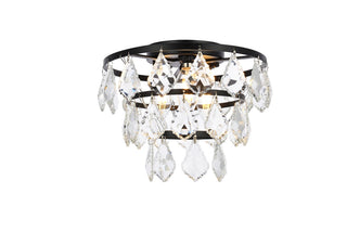 Buy black-and-clear-shade Ella Flush Mount Ceiling Light by Elegant Lighting
