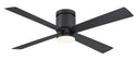 4-Blades Kwartet Outdoor (Damp) Hugger Ceiling Fan with Light by Fanimation