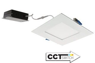 6"Sqr LED Panel Lgt 12W 700Lmn 5Cct Adjs Accessory by Elco Lighting