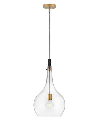 Buy heritage-brass-with-clear-glass-and-clear-shade Ziggy Pendant by Hinkley